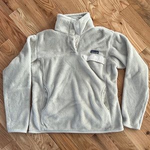 Patagonia Snap Pullover in Cream size Large